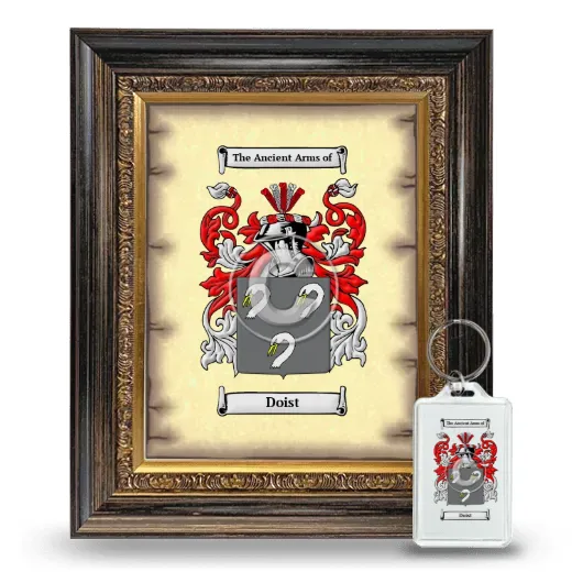 Doist Framed Coat of Arms and Keychain - Heirloom