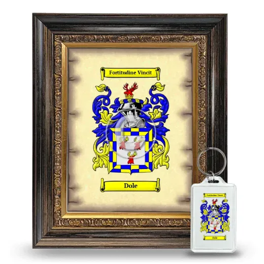 Dole Framed Coat of Arms and Keychain - Heirloom