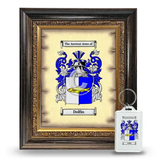 Dolfin Framed Coat of Arms and Keychain - Heirloom
