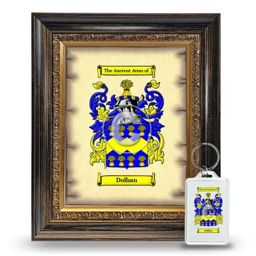 Dolhan Framed Coat of Arms and Keychain - Heirloom