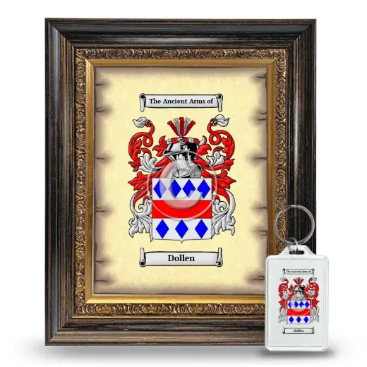 Dollen Framed Coat of Arms and Keychain - Heirloom
