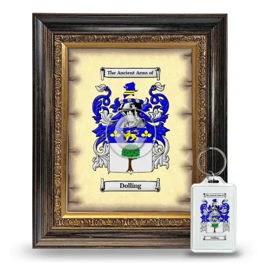 Dolling Framed Coat of Arms and Keychain - Heirloom