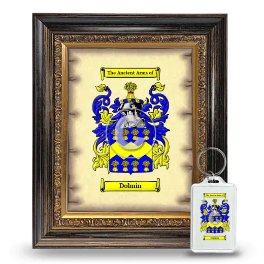 Dolmin Framed Coat of Arms and Keychain - Heirloom