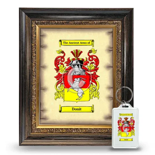 Donit Framed Coat of Arms and Keychain - Heirloom