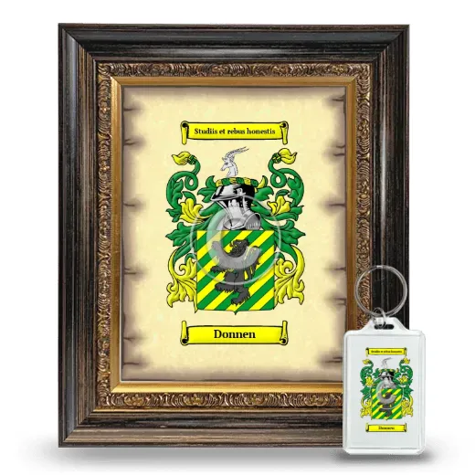 Donnen Framed Coat of Arms and Keychain - Heirloom