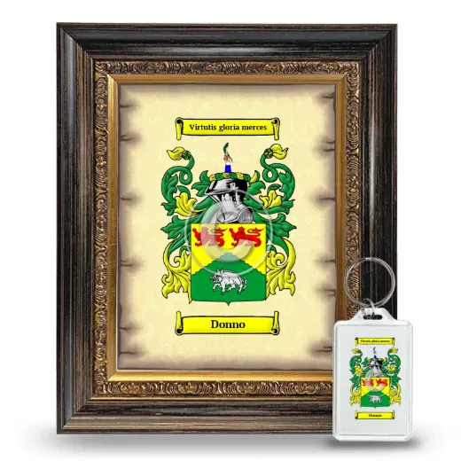 Donno Framed Coat of Arms and Keychain - Heirloom