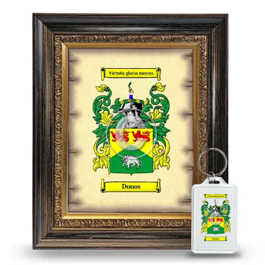 Donos Framed Coat of Arms and Keychain - Heirloom