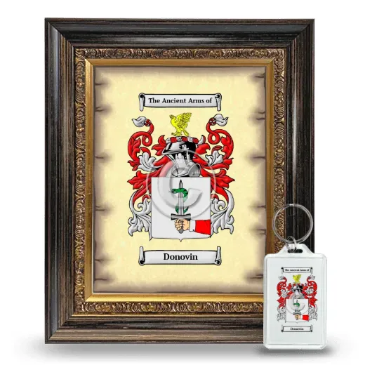 Donovin Framed Coat of Arms and Keychain - Heirloom