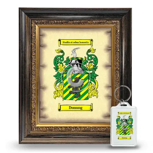 Donung Framed Coat of Arms and Keychain - Heirloom