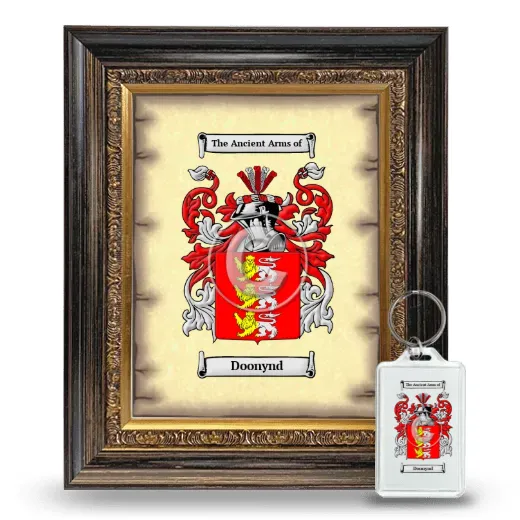 Doonynd Framed Coat of Arms and Keychain - Heirloom