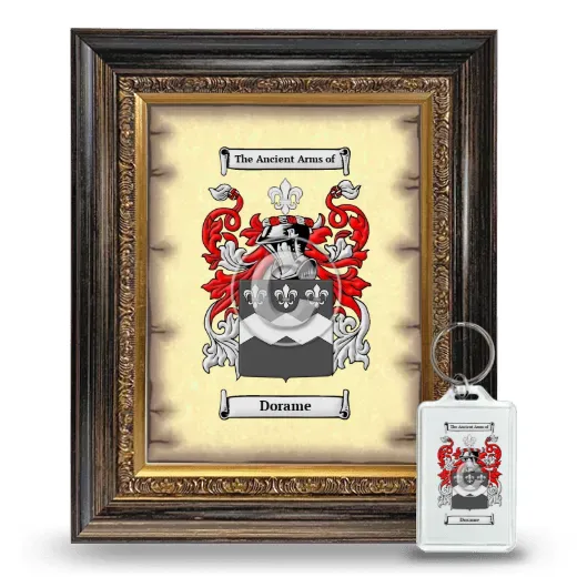 Dorame Framed Coat of Arms and Keychain - Heirloom