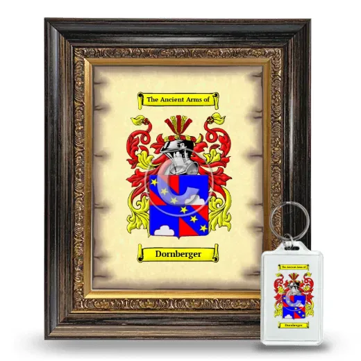 Dornberger Framed Coat of Arms and Keychain - Heirloom