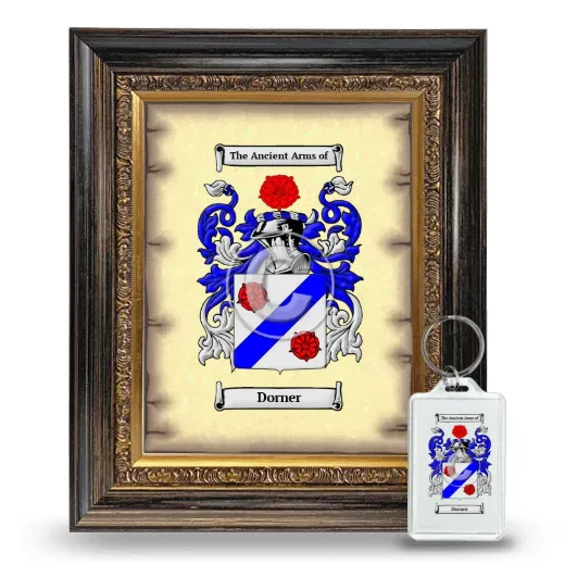 Dorner Framed Coat of Arms and Keychain - Heirloom