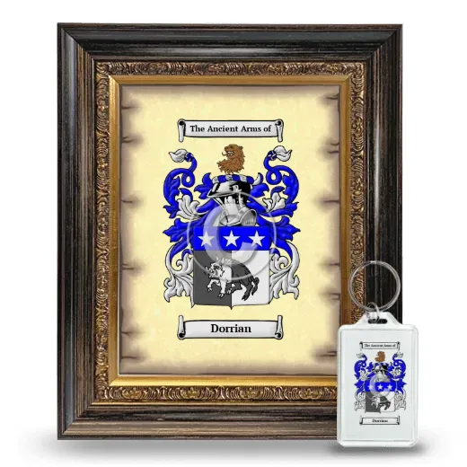 Dorrian Framed Coat of Arms and Keychain - Heirloom