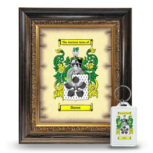 Dover Framed Coat of Arms and Keychain - Heirloom