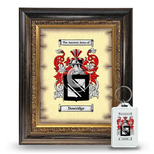 Dowridge Framed Coat of Arms and Keychain - Heirloom