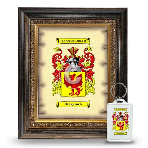 Draganich Framed Coat of Arms and Keychain - Heirloom