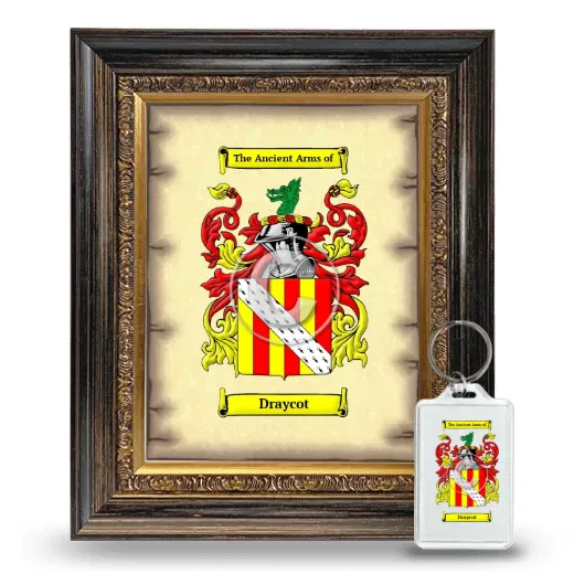 Draycot Framed Coat of Arms and Keychain - Heirloom