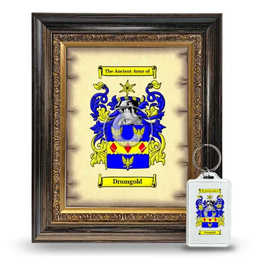 Drumgold Framed Coat of Arms and Keychain - Heirloom
