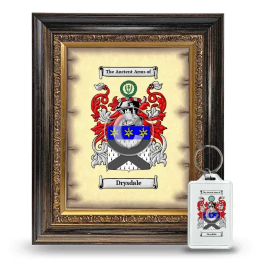 Drysdale Framed Coat of Arms and Keychain - Heirloom
