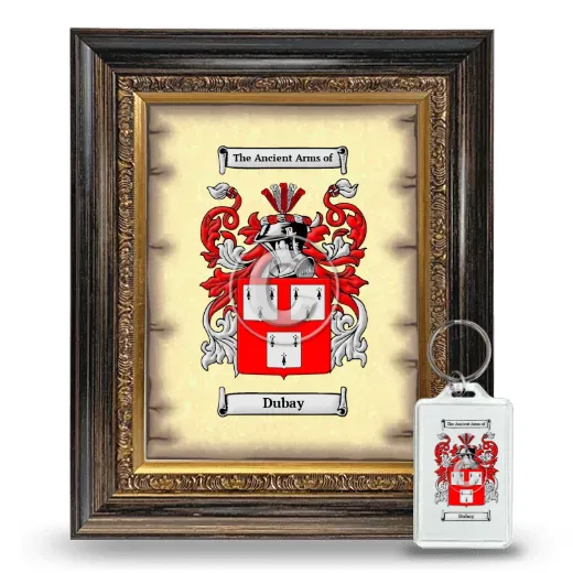 Dubay Framed Coat of Arms and Keychain - Heirloom