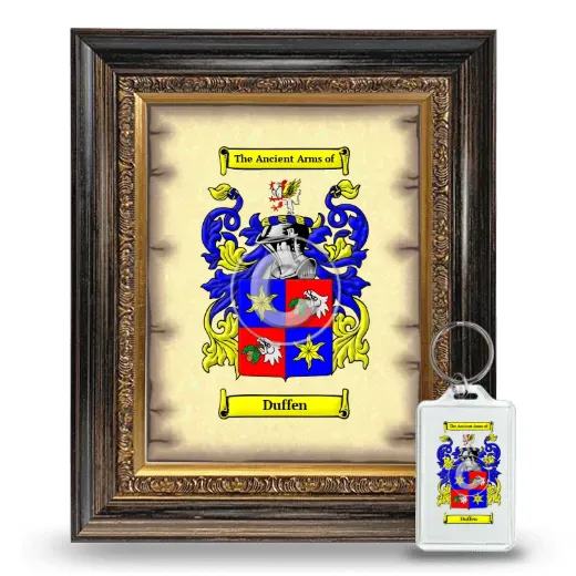 Duffen Framed Coat of Arms and Keychain - Heirloom