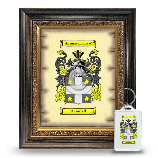 Dunmall Framed Coat of Arms and Keychain - Heirloom