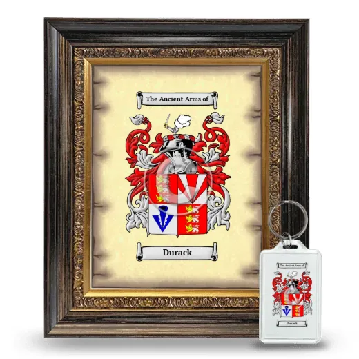 Durack Framed Coat of Arms and Keychain - Heirloom