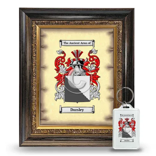 Dursley Framed Coat of Arms and Keychain - Heirloom