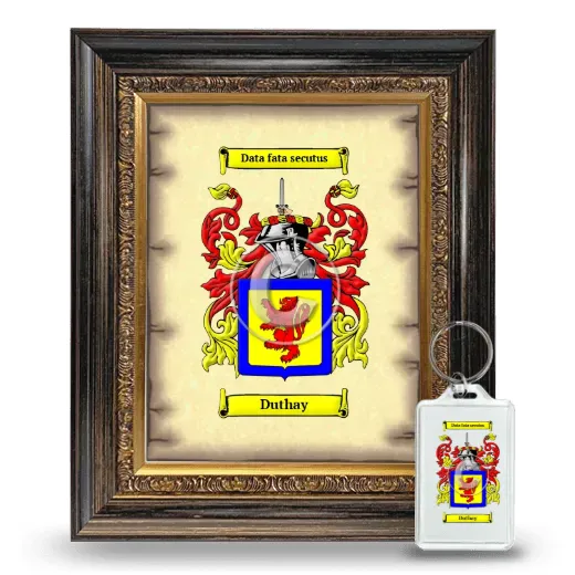 Duthay Framed Coat of Arms and Keychain - Heirloom