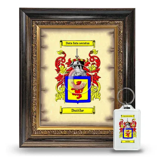 Dutthe Framed Coat of Arms and Keychain - Heirloom