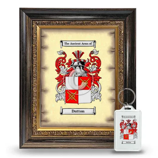 Dutton Framed Coat of Arms and Keychain - Heirloom