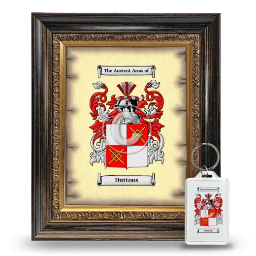 Duttons Framed Coat of Arms and Keychain - Heirloom