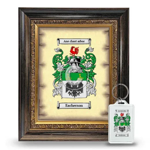 Eacherson Framed Coat of Arms and Keychain - Heirloom