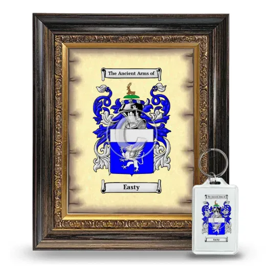 Easty Framed Coat of Arms and Keychain - Heirloom