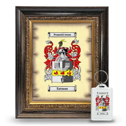 Eatmon Framed Coat of Arms and Keychain - Heirloom