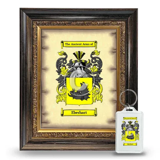 Eberhart Framed Coat of Arms and Keychain - Heirloom