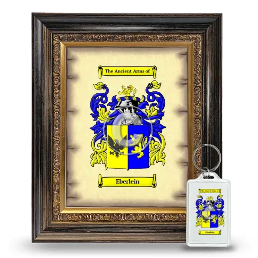Eberlein Framed Coat of Arms and Keychain - Heirloom