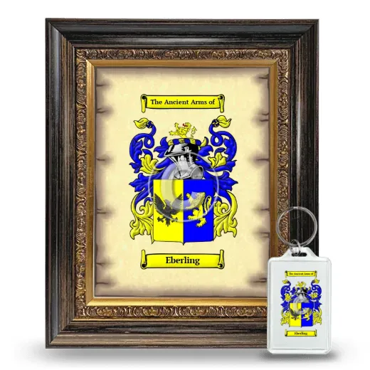 Eberling Framed Coat of Arms and Keychain - Heirloom