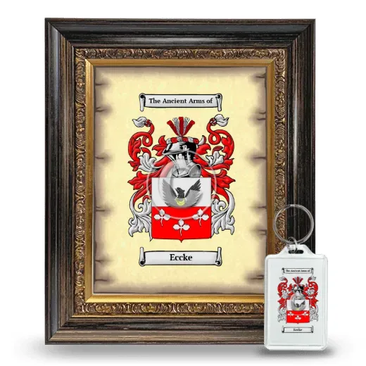 Eccke Framed Coat of Arms and Keychain - Heirloom