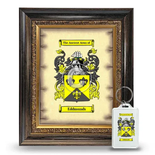 Eddmunds Framed Coat of Arms and Keychain - Heirloom