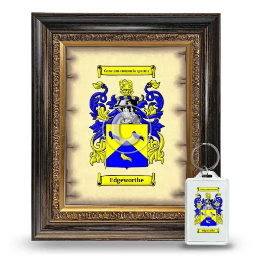 Edgeworthe Framed Coat of Arms and Keychain - Heirloom