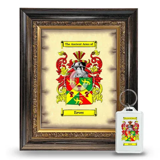 Eever Framed Coat of Arms and Keychain - Heirloom
