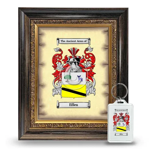 Effen Framed Coat of Arms and Keychain - Heirloom