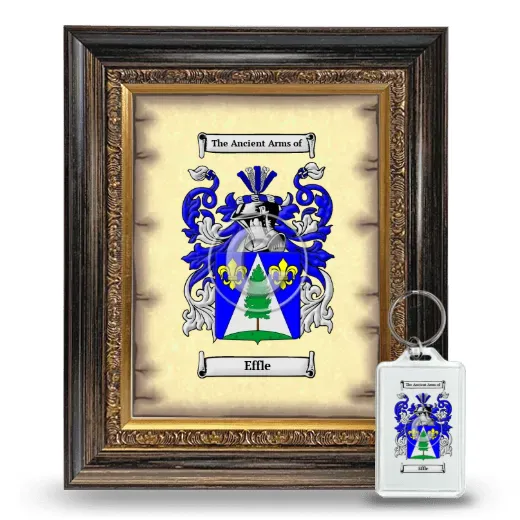 Effle Framed Coat of Arms and Keychain - Heirloom
