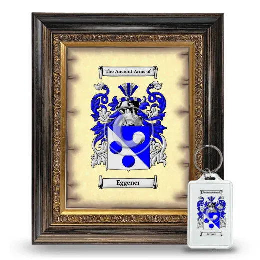 Eggener Framed Coat of Arms and Keychain - Heirloom