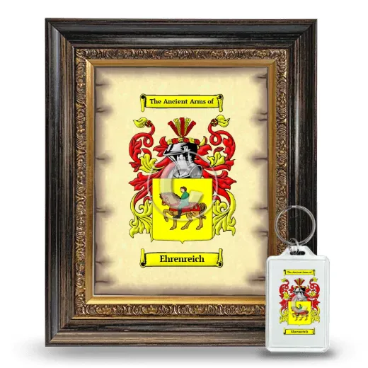 Ehrenreich Framed Coat of Arms and Keychain - Heirloom