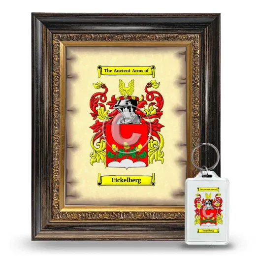 Eickelberg Framed Coat of Arms and Keychain - Heirloom