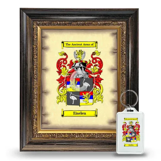 Eiselen Framed Coat of Arms and Keychain - Heirloom