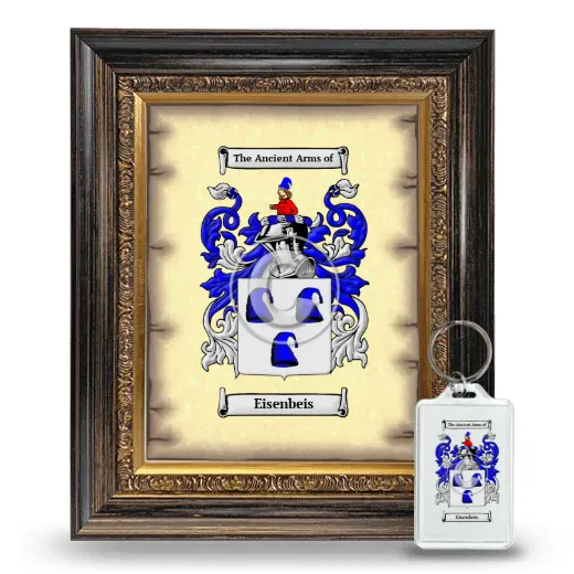 Eisenbeis Framed Coat of Arms and Keychain - Heirloom